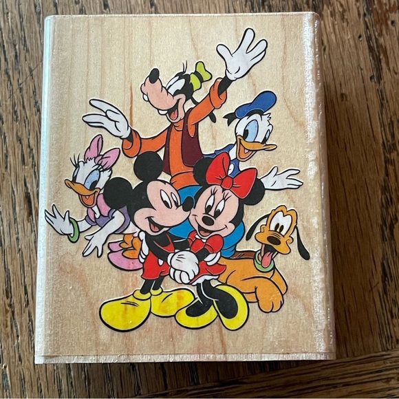 RUBBERSTAMPEDE DISNEY MICKEY & THE GANG RUBBER STAMPS RETIRED 378-F PRE OWNED. - Picture 4 of 8